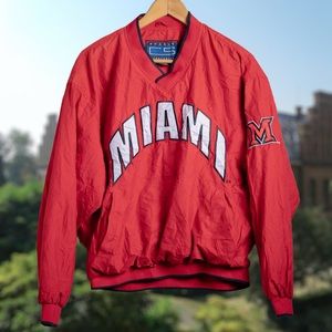 Vintage 90s Miami Univeristy (OH) Crable Sportswear Windbreaker - Size Medium